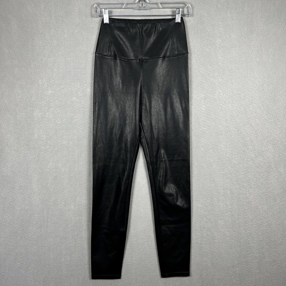 Wilfred Free Daria Vegan Leather Leggings Small Black Pull On High Waisted - Picture 2 of 13